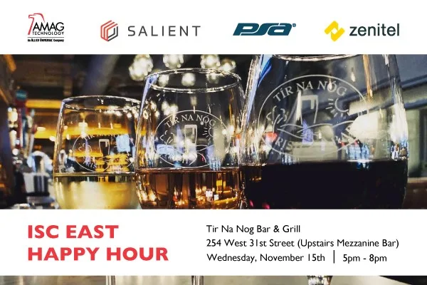 ISC East Happy Hour with AMAG, PSA, Salient and Zenitel